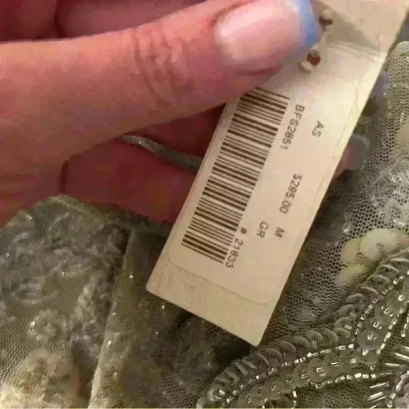 Moyna ~ intricate beaded formal sleeve jacket size M - Picture 11 of 16